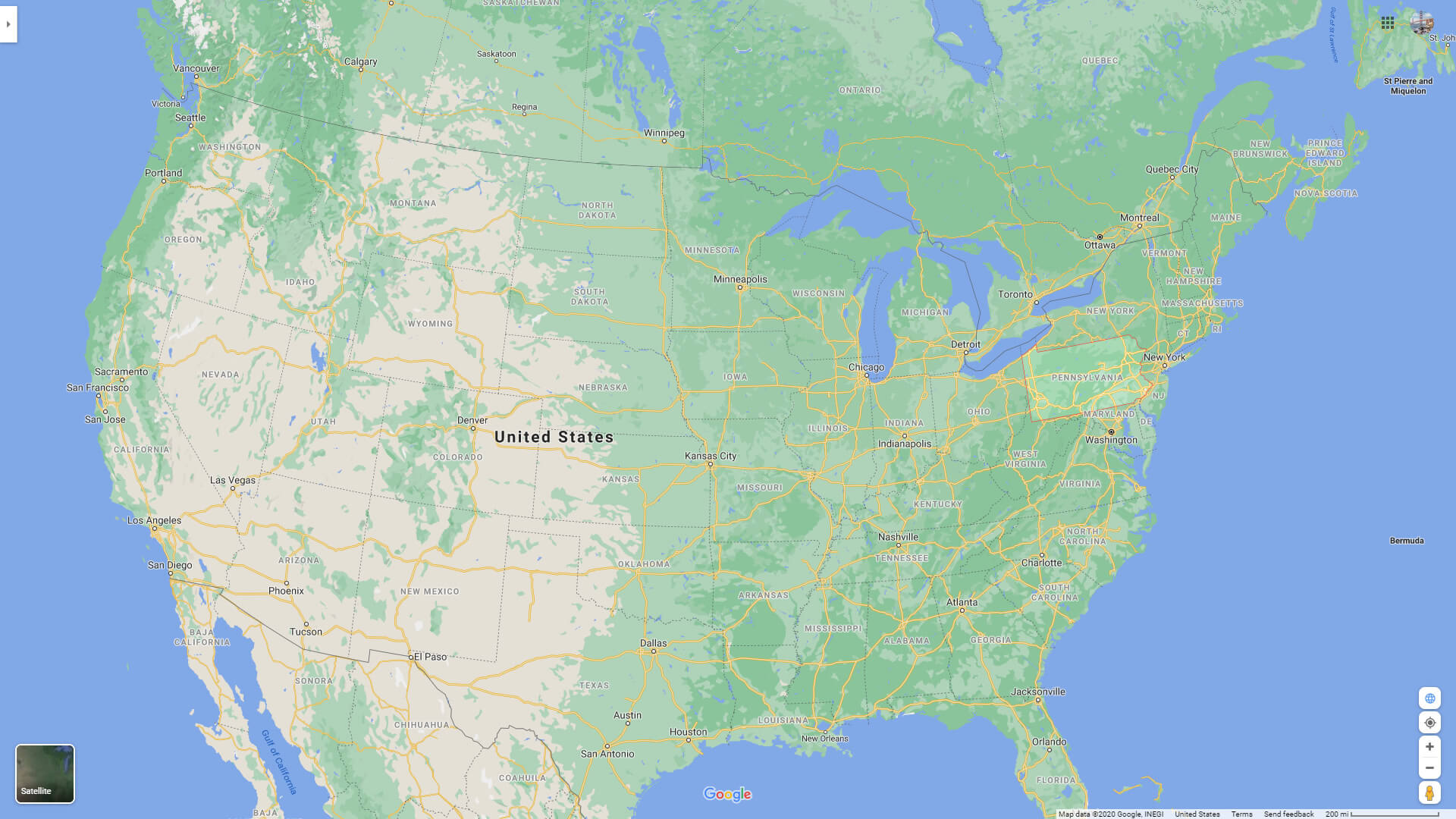 Pennsylvania State Location Map US